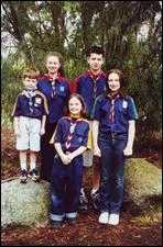  The new Scout Uniform which is being introduced from July 2004. 